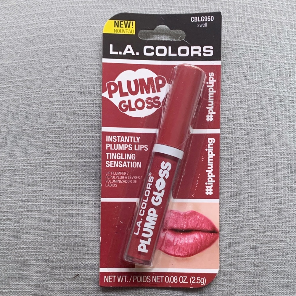 NWT L.A. Colors Plump Lip Glosses, 0.08-oz. -  Colors available CBLG950 - swell